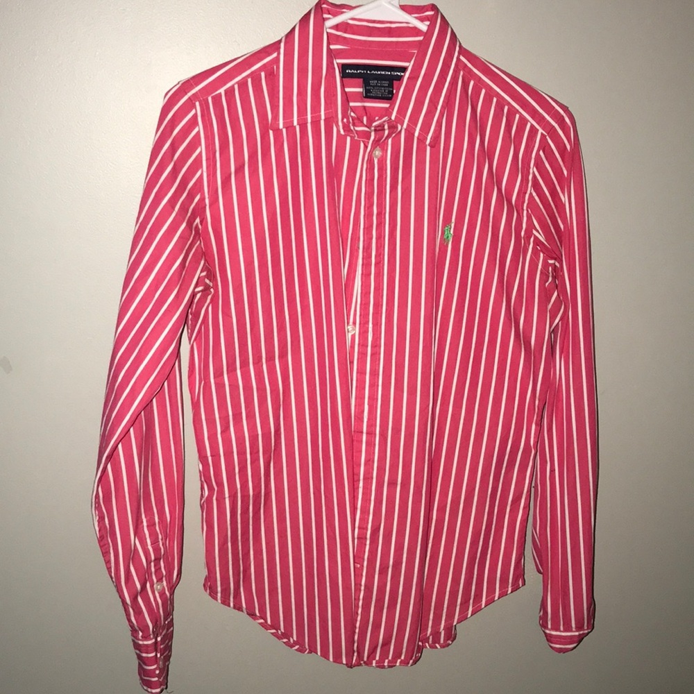 women's polo button down